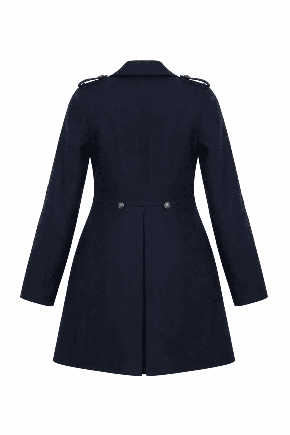 1990s MOSCHINO COAT CLASSIC BLACK WOMEN PRE OWNED S