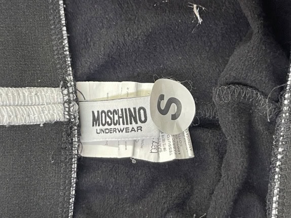MOSCHINO JOGGER STREETWEAR NERO UOMO PRE OWNED S