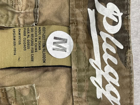 MOSSIMO BERMUDA CARGO UTILITY CAMOUFLAGE OLIVA UOMO PRE OWNED M