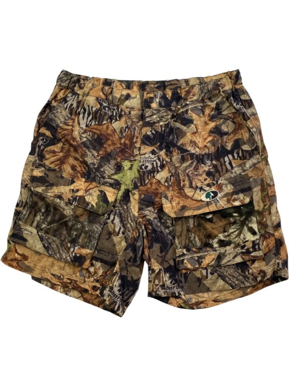 MOSSY OAK CARGO SHORTS UTILITY CAMO MENS PRE OWNED M