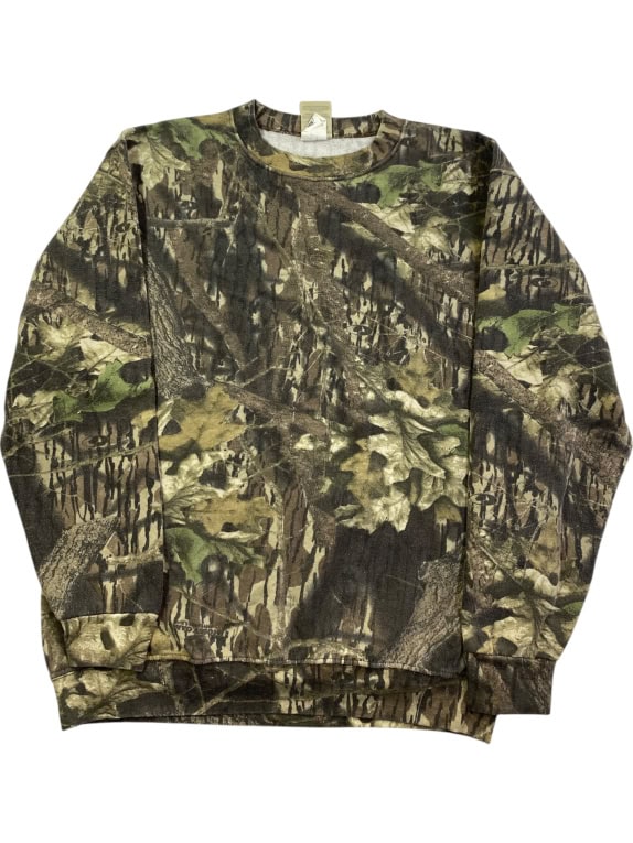 MOSSY OAK Felpa con motivo mimetico stampato all-over UNISEX L