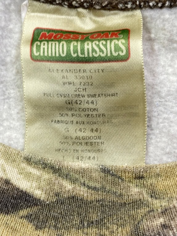 MOSSY OAK Felpa con motivo mimetico stampato all-over UNISEX L