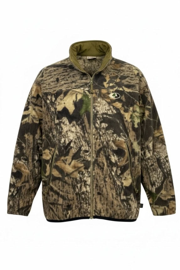 MOSSY OAK ΖΑΚΕΤΑ FLEECE ZIP CAMO OLIVE ΑΝΤΡΙΚΟ PRE OWNED M