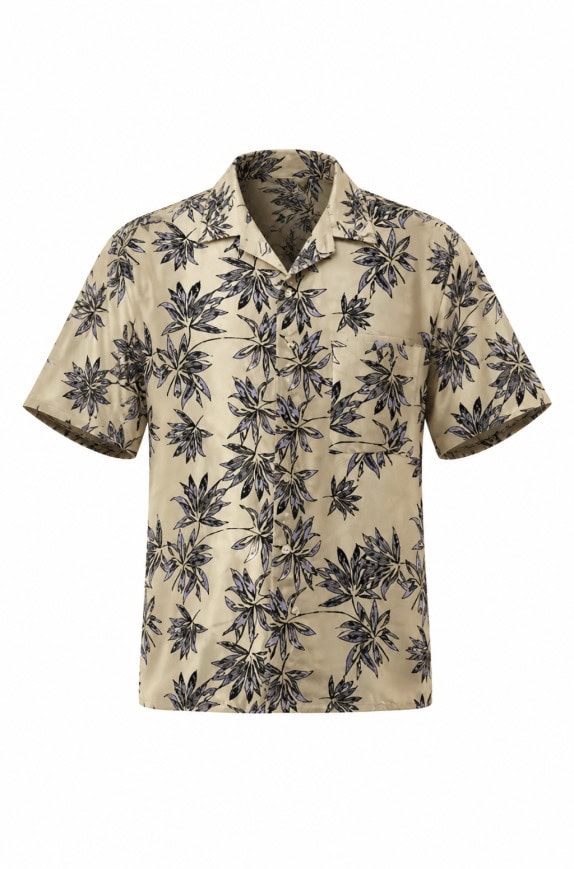 MUNSINGWEAR ΠΟΥΚΑΜΙΣΟ HAWAIIAN PRINT ΜΠΕΖ ΑΝΔΡΙΚΟ PRE OWNED