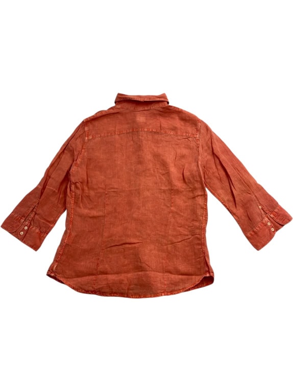 MURPHY & NYE Linen Shirt With Logo Orange Women's XL