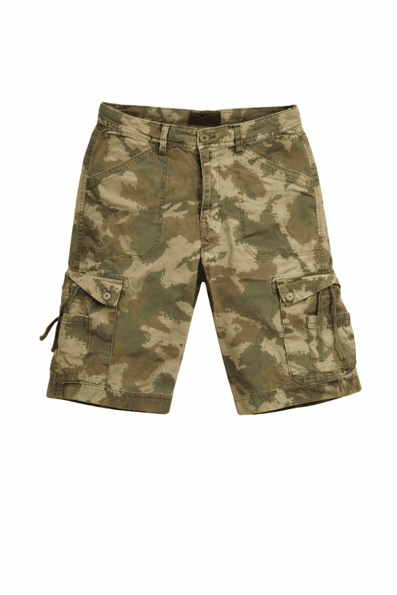 SYN JEANS CARGO SHORTS CAMO ΚΑΦΕ ΑΝΤΡΙΚΟ PRE OWNED L