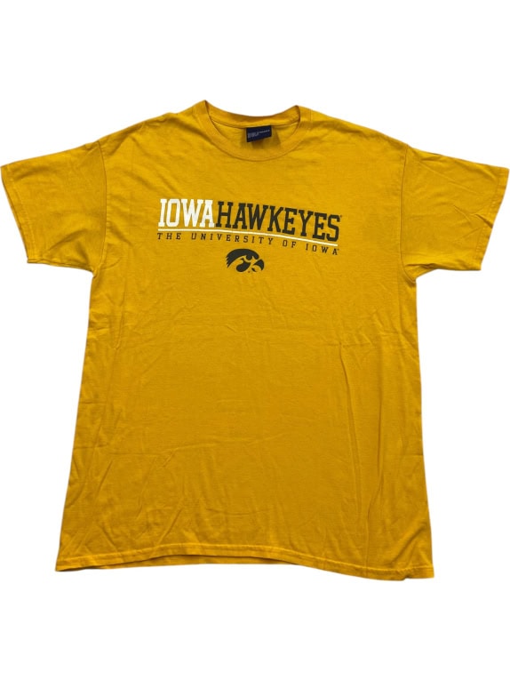 MV SPORT T-shirt con logo University Iowa Hawkeyes Giallo Unisex L