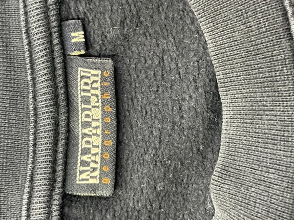 NAPAPIJRI FELPA GIROCOLLO MINIMAL NERO UOMO PRE OWNED M