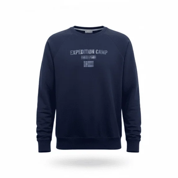 NAPAPIJRI Felpa Sweatshirt Vintage Logo Blu da Uomo M