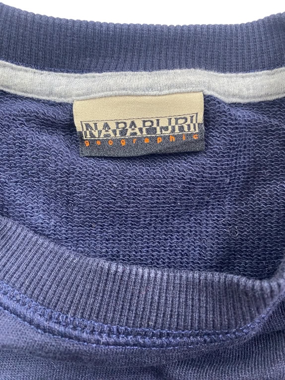 NAPAPIJRI Felpa Sweatshirt Vintage Logo Blu da Uomo M