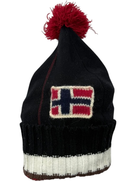 Napapijri Πλεκτό & Fleece Σκουφάκι Vintage Flag Logo Μαύρο Unisex One Size