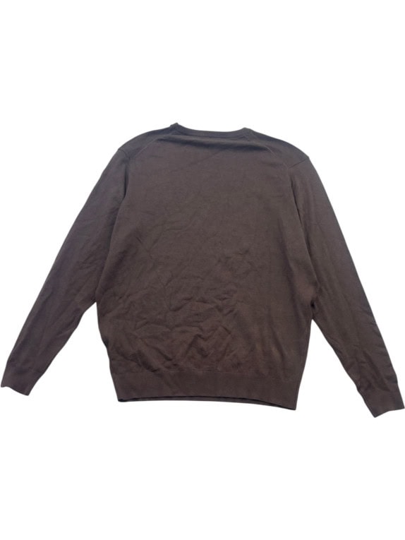 NAPAPIJRI KNIT SWEATER MINIMAL BROWN MENS PRE OWNED XL