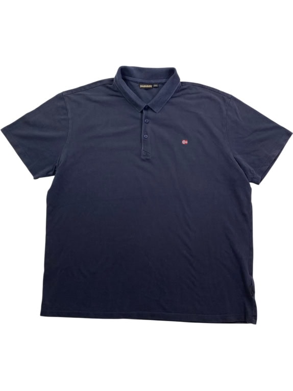 NAPAPIJRI Polo classica con logo bandiera nautica blu da uomo XXL