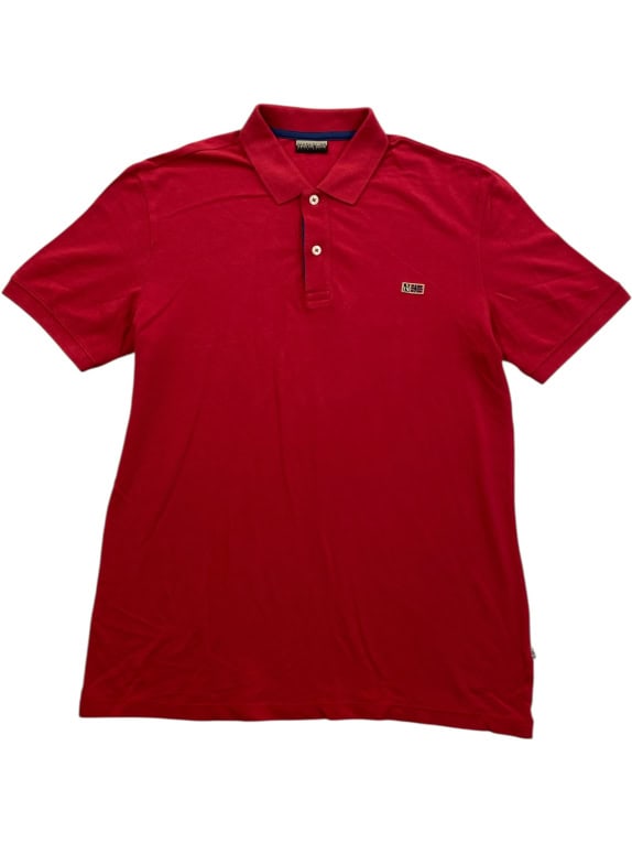 NAPAPIJRI POLO SHIRT WITH LOGO RED MEN'S L