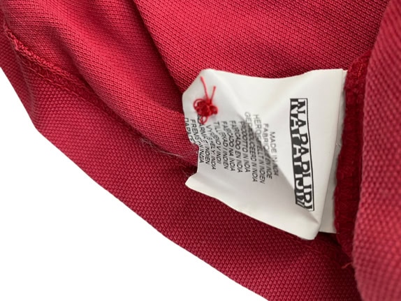 NAPAPIJRI POLO MAGLIA VINTAGE CON LOGO ROSSA DA UOMO M