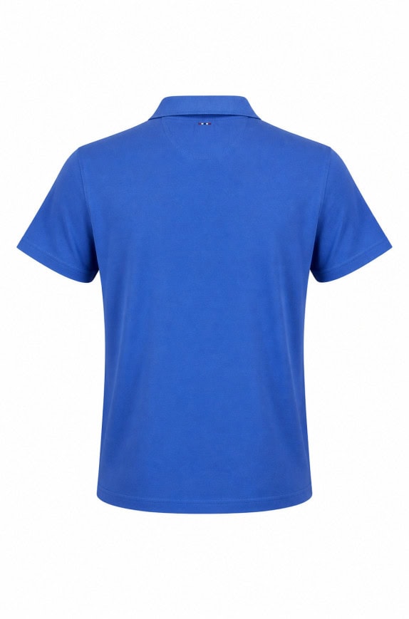 NAPAPIJRI POLO SHIRT MINIMAL BLUE MEN PRE OWNED L