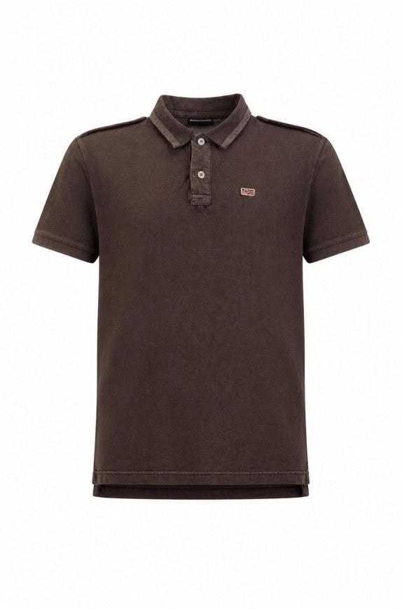 NAPAPIJRI POLO SHIRT MINIMAL BROWN ΑΝΤΡΙΚΟ PRE OWNED XL
