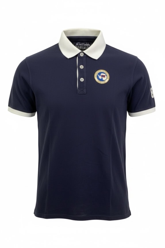 NAPAPIJRI POLO SHIRT VINTAGE EXPEDITION LOGO NAVY MALE S