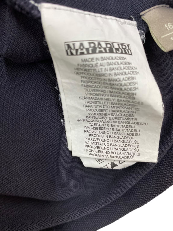 NAPAPIJRI POLO VINTAGE EXPEDITION LOGO BLU NAVY UOMO S