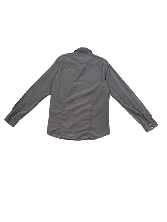 Napapijri Casual Shirt With Pocket Logo Grey Men's L