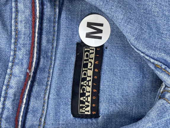 NAPAPIJRI ΠΟΥΚΑΜΙΣΟ DENIM ΜΠΛΕ ΑΝΤΡΙΚΟ PRE OWNED M
