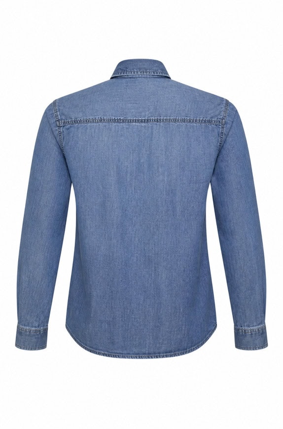 NAPAPIJRI ΠΟΥΚΑΜΙΣΟ DENIM ΜΠΛΕ ΑΝΤΡΙΚΟ PRE OWNED M