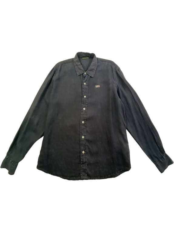 NAPAPIJRI SHIRT LOGO BLACK UNISEX L