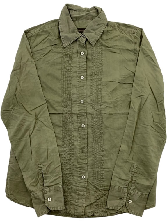 NAPAPIJRI VINTAGE SHIRT WITH LOGO KHAKI WOMEN M