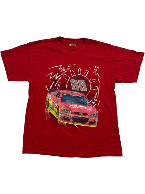 NASCAR T SHIRT RACING GRAPHIC ΚΟΚΚΙΝΟ ΑΝΤΡΙΚΟ PRE OWNED M