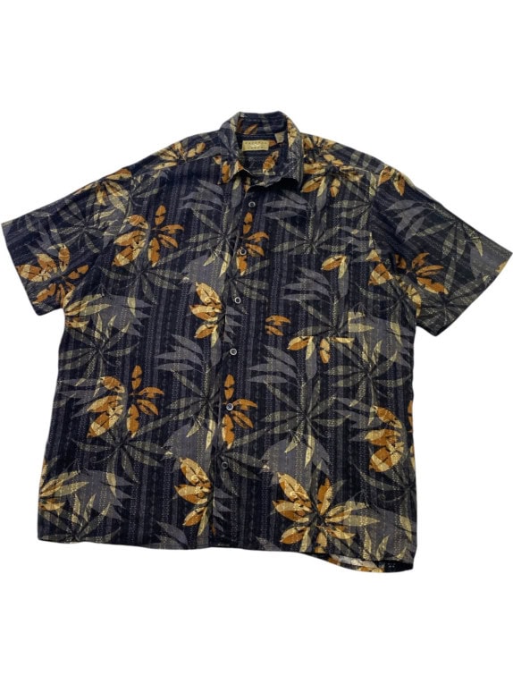 NATURAL ISSUE ΠΟΥΚΑΜΙΣΟ TROPICAL DARK NAVY ΑΝΤΡΙΚΟ PRE OWNED Μ