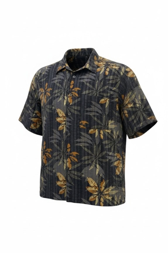 NATURAL ISSUE ΠΟΥΚΑΜΙΣΟ TROPICAL DARK NAVY ΑΝΤΡΙΚΟ PRE OWNED Μ