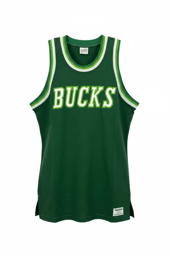 NBA BUCKS Basketball Jersey Vintage Logo Πράσινο Ανδρικό S
