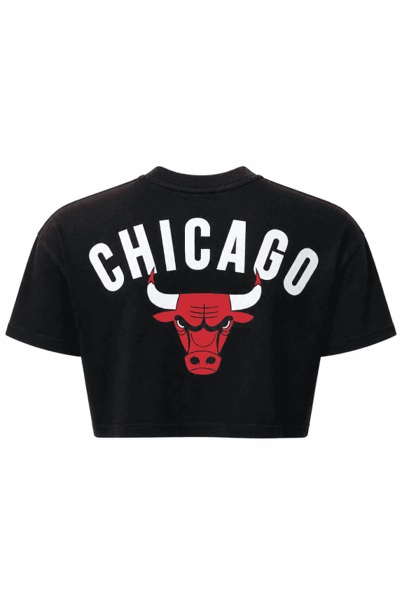 NBA CROP TEE STREETWEAR NERO DONNA PRE OWNED M
