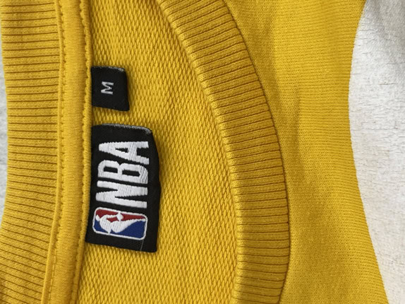NBA FELPA CON GRAPHIC GIALLO UOMO PRE OWNED M