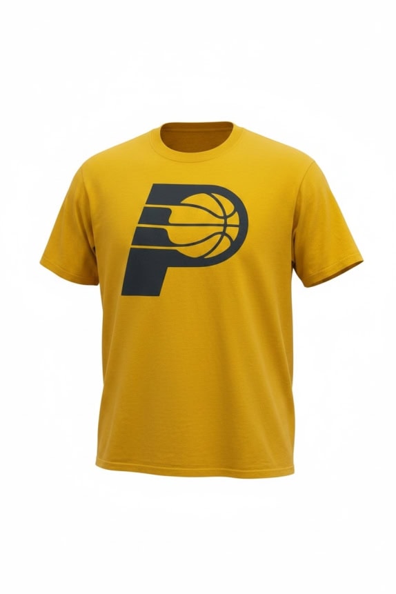 NBA Indiana Pacers T-Shirt Big Logo Yellow UNISEX XL
