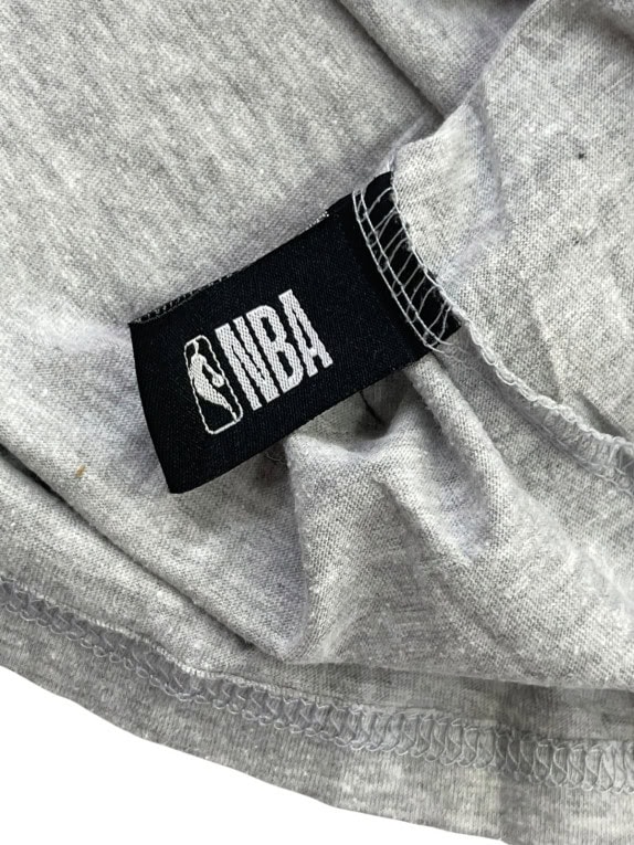 NBA LONG SLEEVE T SHIRT SPORTSWEAR GREY MARL MENS PRE OWNED L