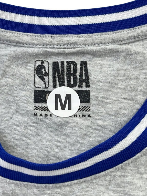 NBA LONG SLEEVE T SHIRT SPORTSWEAR GREY MARL MENS PRE OWNED L