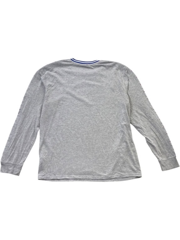 NBA LONG SLEEVE T SHIRT SPORTSWEAR GREY MARL MENS PRE OWNED L