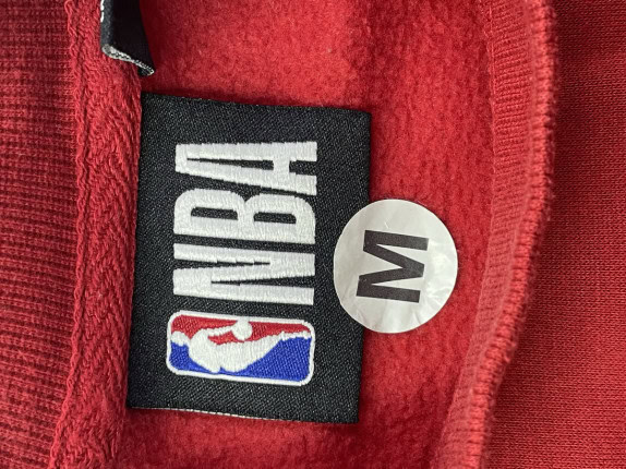 NBA SWEATSHIRT GRAPHIC RED MALE PRE OWNED M