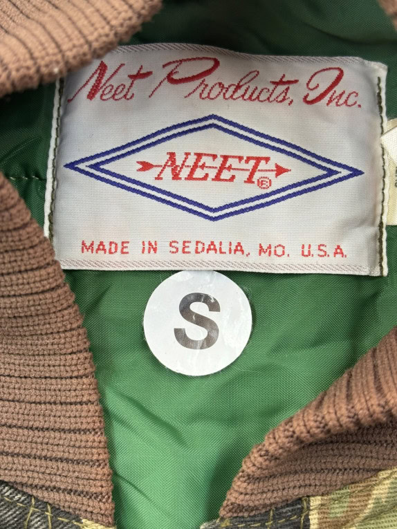 NEET ΚΑΠΙΤΟΝΕ ΓΙΛΕΚΟ VINTAGE WORKWEAR CAMO ΠΡΑΣΙΝΟ ΑΝΤΡΙΚΟ PRE OWNED S