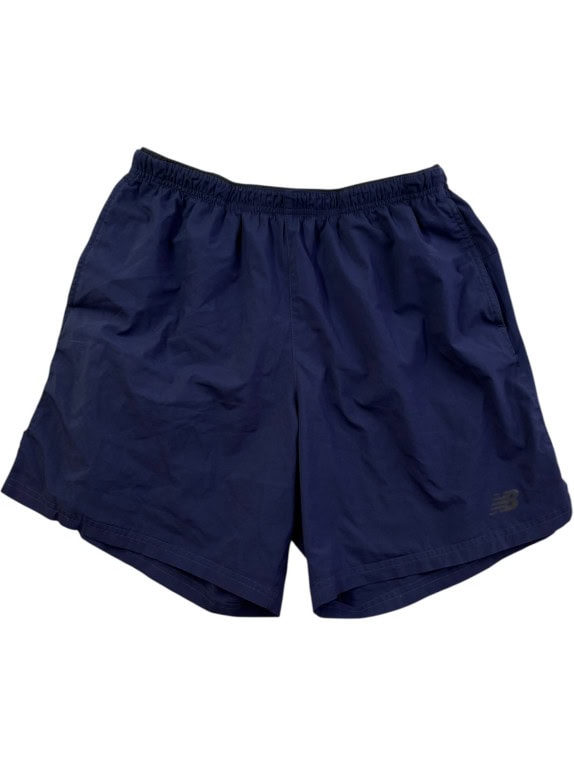NEW BALANCE SHORTS SPORTSWEAR NAVY MEN PRE OWNED L