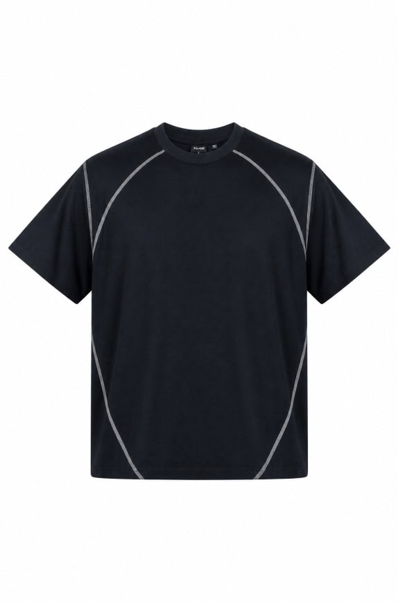 NEW ERA T SHIRT MINIMAL NERO UOMO PRE OWNED M