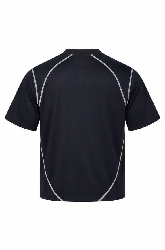 NEW ERA T SHIRT MINIMAL BLACK MEN PRE OWNED M