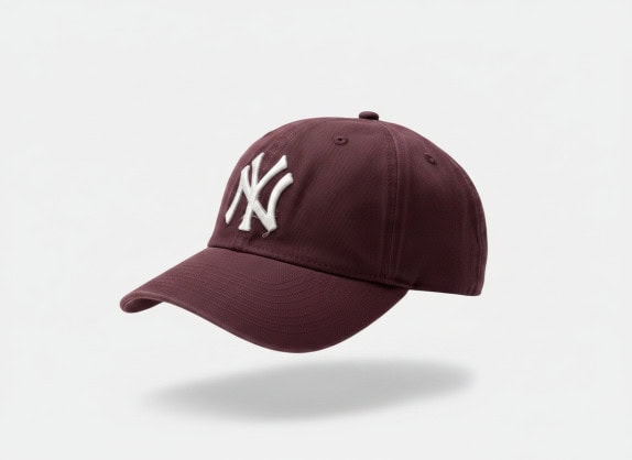 NEW YORK YANKEES CAP BURGUNDY MEN PRE OWNED