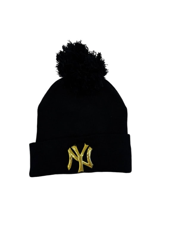 NEW YORK YANKEES ΣΚΟΥΦΟΣ ΜΑΥΡΟΣ ΜΕ ΜΕΤΑΛΛΙΚΟ LOGO VINTAGE