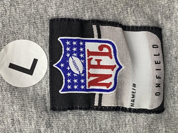 NFL GRAPHIC TEE STREETWEAR GRIGIO UOMO PRE OWNED L