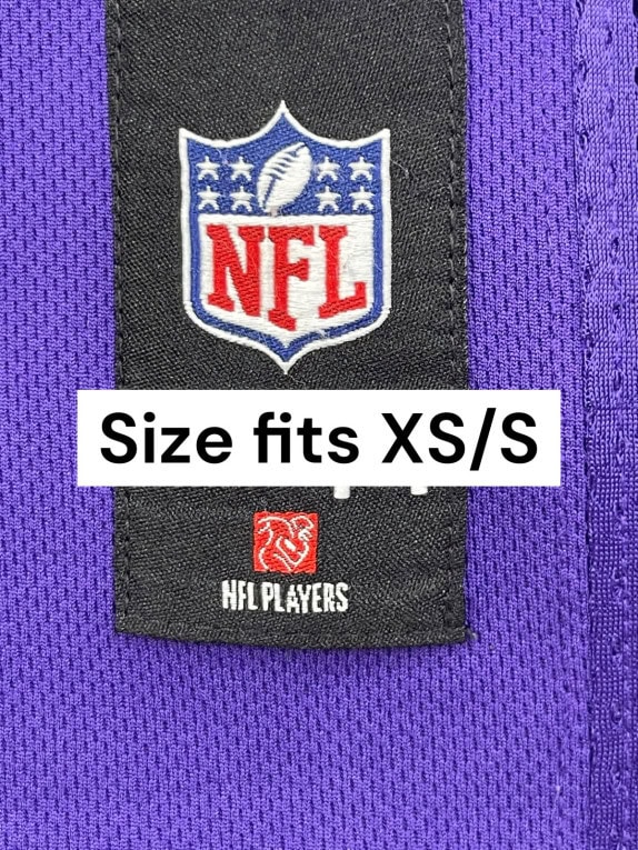 NFL JERSEY SPORTSWEAR PURPLE MEN PRE OWNED XS
