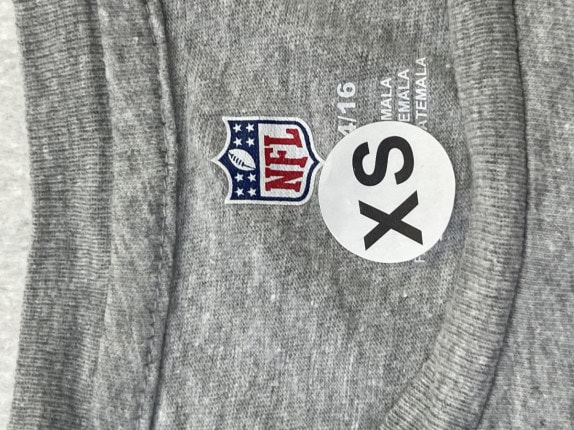NFL MAGLIA MANICA LUNGA GRAPHIC GRIGIO UOMO PRE OWNED XS