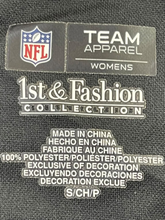 NFL STEELERS FOOTBALL JERSEY SPORTSWEAR BLACK WOMENS PRE OWNED S