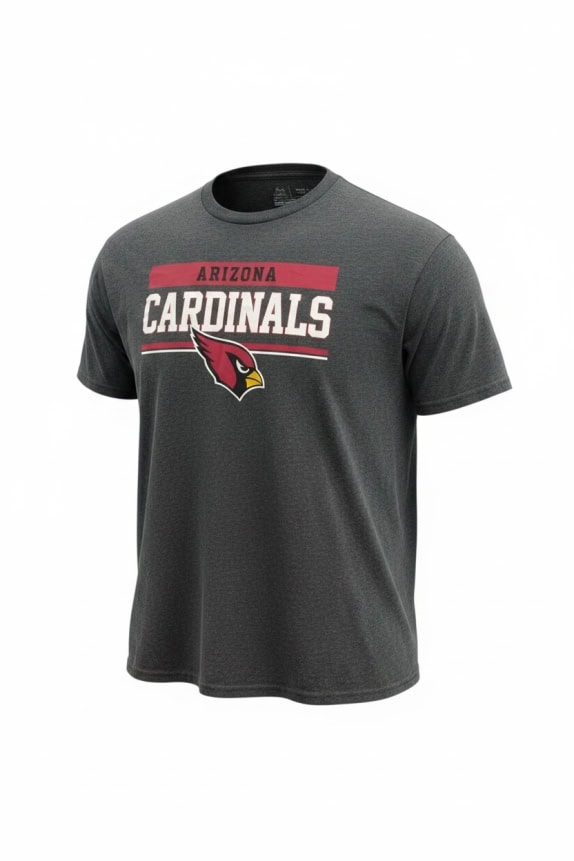 NFL T-SHIRT ARIZONA CARDINALS LOGO CHARCOAL UNISEX XL usata